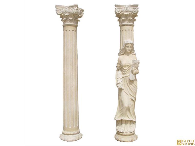 Colonna romana in marmo