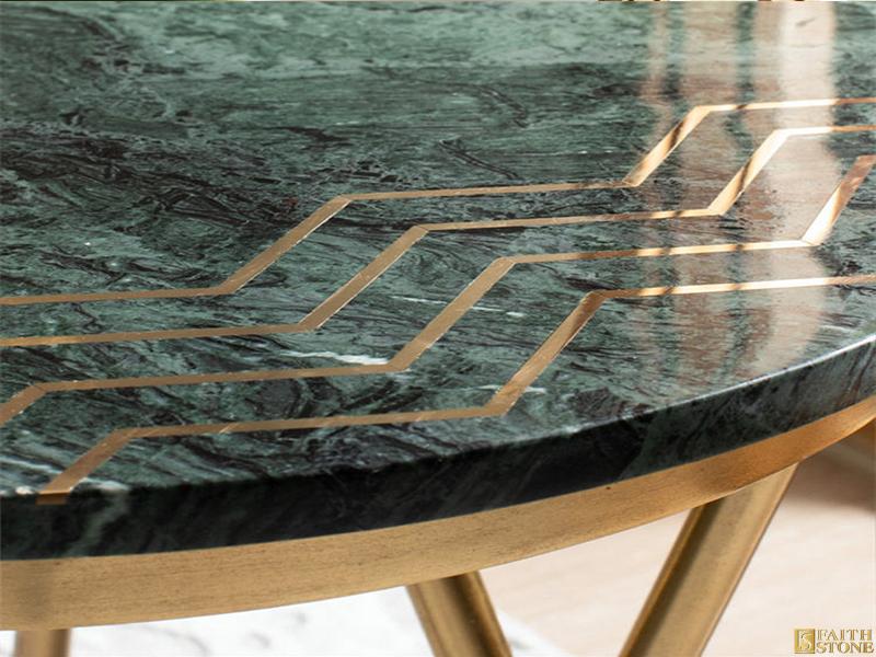 tavolino rotondo in marmo