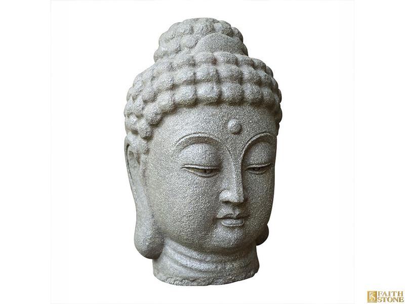 Scultura della testa di Buddha